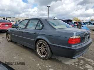 2001 BMW 7 Series 740iA with VIN WBAGG83421DN81922, listed as a Copart auction lot 76192094 with 0 mi miles and Clean Title. Bid and sale history available at carsss.com. Image 2.
