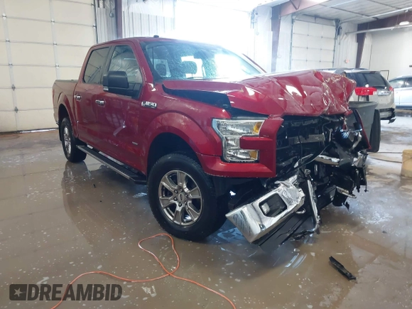 2016 Ford F-150 XLT with VIN 1FTEW1EG7GKF67577, listed as a IAAI auction lot 41612450 with 123,573 mi miles and . Bid and sale history available at carsss.com. Image 1.