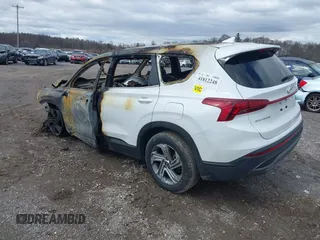 2022 Hyundai Santa Fe SE with VIN 5NMS1DAJ1NH417462, listed as a IAAI auction lot 41812248 with 40,306 mi miles. Bid and sale history available at carsss.com. Image 3.