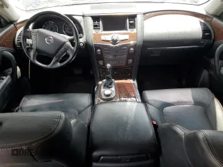 2019 Nissan Armada SV with VIN JN8AY2NC1K9582074, listed as a Copart auction lot 60835014 with 97,667 mi miles and Salvage Title. Bid and sale history available at carsss.com. Image 8.