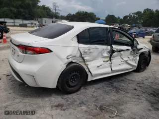 2020 Toyota Corolla LE with VIN JTDEPRAE1LJ104849, listed as a Copart auction lot 60614074 with 83,042 mi miles and Salvage Title. Bid and sale history available at carsss.com. Image 3.