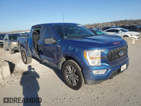 2022 Ford F-150 XL with VIN 1FTEW1EP7NKD02073, listed as a Copart auction lot 49137775 with 86,765 mi miles and Salvage Title. Bid and sale history available at DreamBid. Image 4.