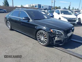 2016 Mercedes-Benz S 550 with VIN WDDUG8CB6GA236557, listed as a IAAI auction lot 41555225 with 128,008 mi miles and . Bid and sale history available at carsss.com. Image 1.