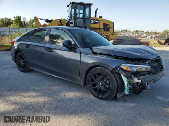 2022 Honda Civic Sedan Sport with VIN 2HGFE2F5XNH608350, listed as a Copart auction lot 53079315 with 30,131 mi miles and Non Repairable. Bid and sale history available at carsss.com. Image 4.