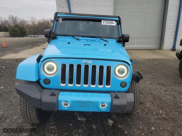 2018 Jeep Wrangler JK Unlimited Sahara with VIN 1C4HJWEG9JL900761, listed as a Copart auction lot 87254504 with 64,491 mi miles and Salvage Title. Bid and sale history available at carsss.com. Image 5.