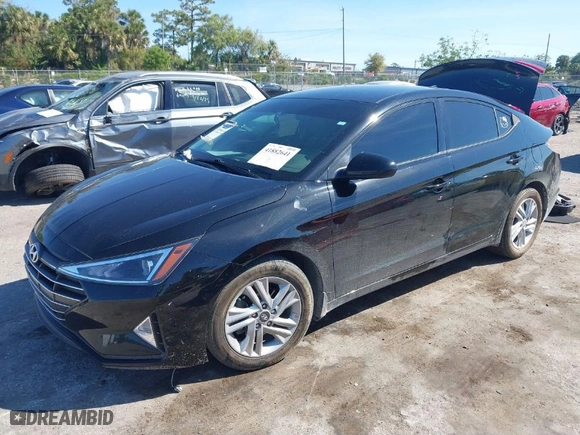 2020 Hyundai Elantra SEL with VIN 5NPD84LF1LH566922, listed as a IAAI auction lot 41882641 with 96,805 mi miles. Bid and sale history available at carsss.com. Image 2.