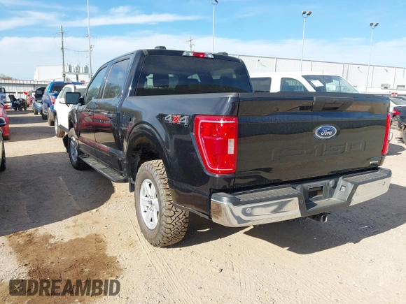 2023 Ford F-150 XL with VIN 1FTEW1EP6PFA88804, listed as a IAAI auction lot 41808729 with 41,373 mi miles. Bid and sale history available at carsss.com. Image 3.