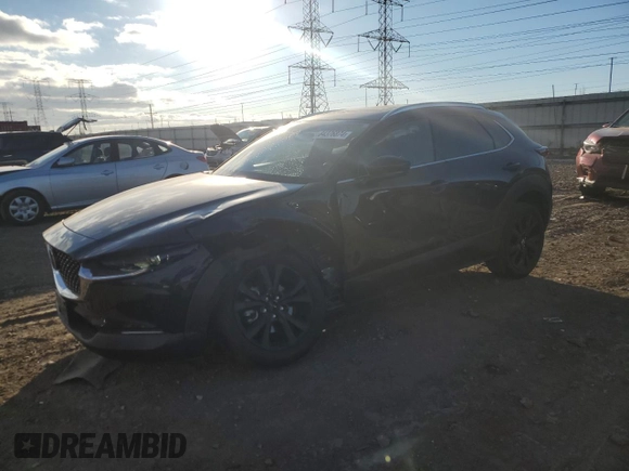 2022 Mazda CX-30 2.5 Turbo with VIN 3MVDMBAY8NM459690, listed as a Copart auction lot 84376874 with 24,723 mi miles and Salvage Title. Bid and sale history available at DreamBid. Image 1.