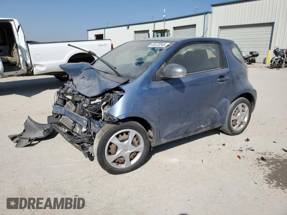 2014 Scion iQ with VIN JTNJJXB01EJ029897, listed as a Copart auction lot 48572245 with 0 mi miles and Salvage Title. Bid and sale history available at carsss.com. Image 1.