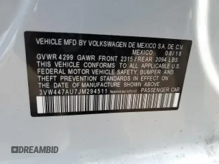 2018 Volkswagen Golf GTI S with VIN 3VW447AU7JM294511, listed as a Copart auction lot 79656173 with 49,619 mi miles. Bid and sale history available at carsss.com. Image 15.