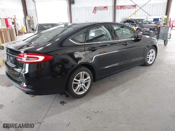 2018 Ford Fusion SE with VIN 3FA6P0HD4JR240866, listed as a IAAI auction lot 41776551 with NaN miles. Bid and sale history available at carsss.com. Image 4.
