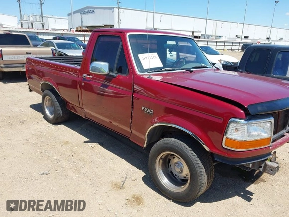 1995 Ford F-150 with VIN 1FTDF15Y1SLA07738, listed as a IAAI auction lot 41972210 with 159,406 mi miles. Bid and sale history available at carsss.com. Image 1.