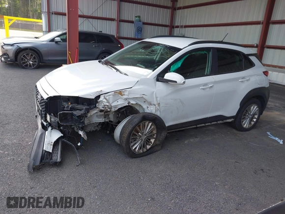 2020 Hyundai Kona SEL with VIN KM8K2CAA1LU463785, listed as a IAAI auction lot 40055542 with 58,258 mi miles. Bid and sale history available at carsss.com. Image 2.