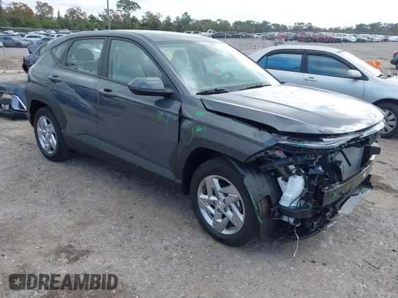 2025 Hyundai Kona SE with VIN KM8HA3AB3SU219821, listed as a IAAI auction lot 41165741 with 205 mi miles. Bid and sale history available at carsss.com. Image 1.