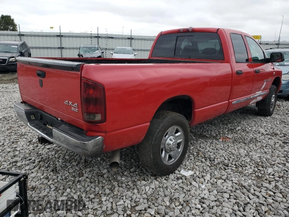 2006 Dodge Ram 2500 SLT with VIN 1D7KS28CX6J203743, listed as a Copart auction lot 80677674 with 0 mi miles and Salvage Title. Bid and sale history available at carsss.com. Image 3.