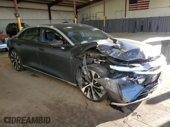 2023 Lucid Air Touring z VIN 50EA1TEA7PA003630, wystawiony jako Copart lot #50743355 z przebiegiem 9357 mil mil oraz Szkody całkowita. Historia ofert i sprzedaży dostępna na DreamBid. Obrazek 4.
