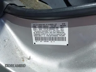 2007 Honda Odyssey EX-L with VIN 5FNRL387X7B080906, listed as a IAAI auction lot 41910061 with 229,717 mi miles and . Bid and sale history available at DreamBid. Image 9.