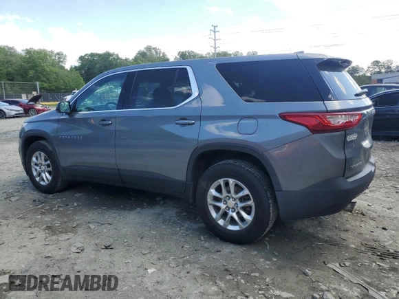 2018 Chevrolet Traverse LS with VIN 1GNERFKW9JJ276499, listed as a Copart auction lot 56007095 with 69,202 mi miles and Salvage title. Bid and sale history available at DreamBid. Image 2.