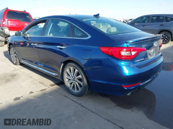 2017 Hyundai Sonata Sport with VIN 5NPE34AF3HH558348, listed as a IAAI auction lot 41723289 with 99,829 mi miles and . Bid and sale history available at DreamBid. Image 3.