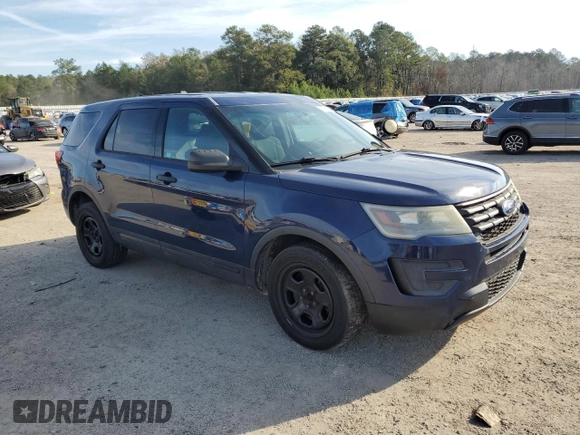 2016 Ford Utility Police Interceptor with VIN 1FM5K8AR5GGA71896, listed as a Copart auction lot 81065904 with 160,882 mi miles and Salvage Title. Bid and sale history available at carsss.com. Image 4.