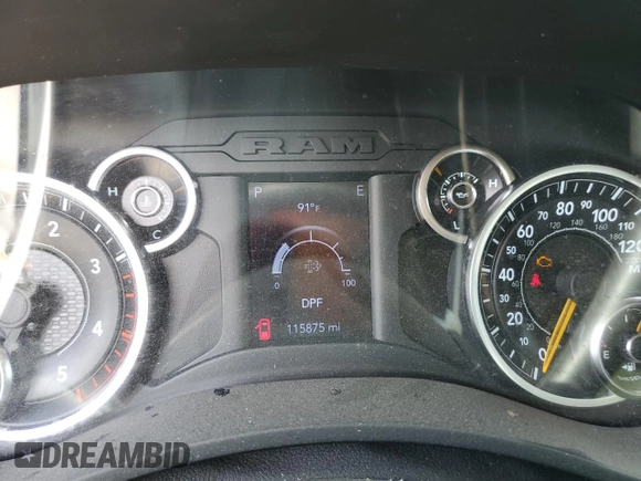 2020 Ram 2500 Big Horn with VIN 3C6UR5DL1LG118946, listed as a Copart auction lot 59580185 with 115,875 mi miles and Salvage title. Bid and sale history available at DreamBid. Image 9.