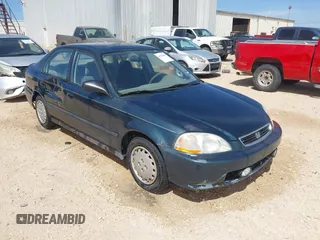 1997 Honda Civic DX with VIN 2HGEJ6623VH528179, listed as a IAAI auction lot 41756380 with 155,741 mi miles. Bid and sale history available at carsss.com. Image 1.