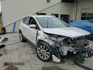 2017 Ford Escape Titanium with VIN 1FMCU0JD1HUE66040, listed as a Copart auction lot 43942665 with 55,484 mi miles and Salvage Title. Bid and sale history available at DreamBid. Image 12.