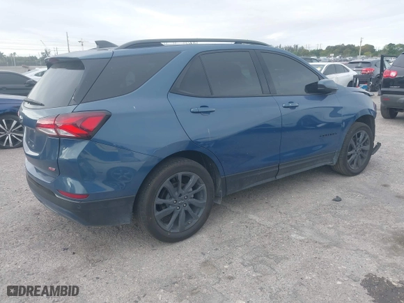 2024 Chevrolet Equinox RS with VIN 3GNAXMEG7RL169968, listed as a IAAI auction lot 41585595 with 29,468 mi miles. Bid and sale history available at carsss.com. Image 4.