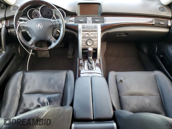 2011 Acura RL Technology with VIN JH4KB2F68BC000497, listed as a Copart auction lot 43734775 with 165,020 mi miles and Salvage Title. Bid and sale history available at DreamBid. Image 8.