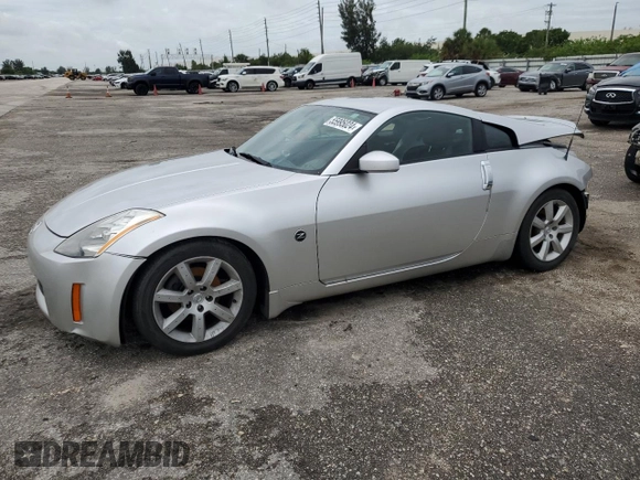 2004 Nissan 350Z Touring with VIN JN1AZ34E64T051544, listed as a Copart auction lot 55995024 with 49,962 mi miles and Salvage Title. Bid and sale history available at carsss.com. Image 1.