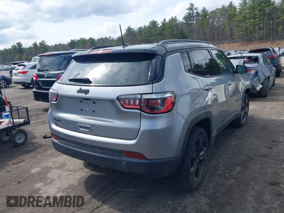 2020 Jeep Compass Latitude with VIN 3C4NJDBB1LT127856, listed as a IAAI auction lot 41867905 with 90,468 mi miles. Bid and sale history available at carsss.com. Image 16.