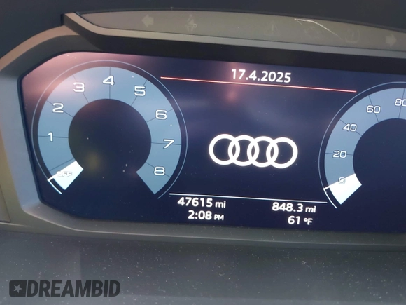2021 Audi Q3 S line Premium with VIN WA1DECF32M1054786, listed as a IAAI auction lot 42065278 with 47,615 mi miles and . Bid and sale history available at DreamBid. Image 15.