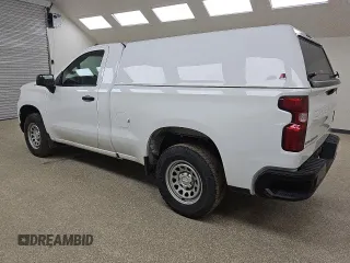 2023 Chevrolet Silverado 1500 Work Truck with VIN 3GCNAAEK8PG355099, listed as a Copart auction lot 53454815 with 174,748 mi miles and Clean Title. Bid and sale history available at carsss.com. Image 2.