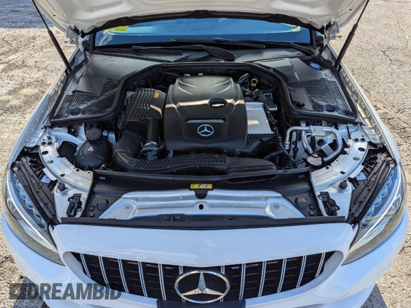 2018 Mercedes-Benz C 300 with VIN WDDWK4JB8JF615198, listed as a Copart auction lot 46745795 with 106,638 mi miles and Clean Title. Bid and sale history available at DreamBid. Image 10.