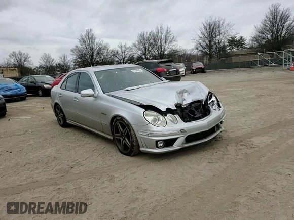2007 Mercedes-Benz E 63 AMG with VIN WDBUF77X67B040480, listed as a Copart auction lot 47549575 with 206,402 mi miles and Salvage Title. Bid and sale history available at carsss.com. Image 10.