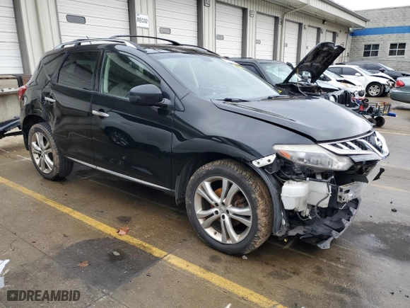 2011 Nissan Murano LE with VIN JN8AZ1MU7BW064165, listed as a Copart auction lot 81290964 with 189,994 mi miles and Salvage Title. Bid and sale history available at carsss.com. Image 4.