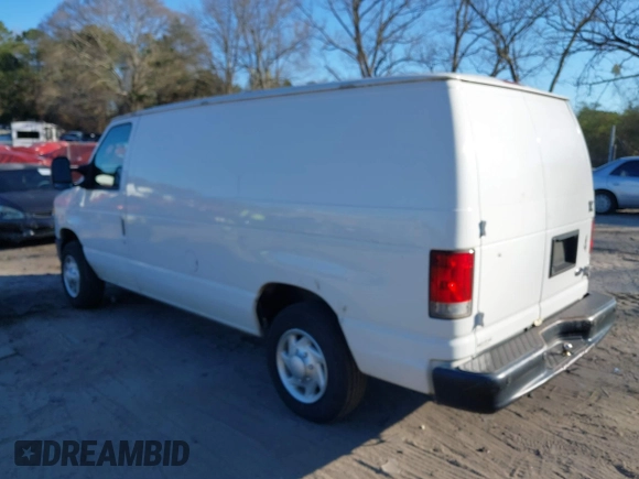 2011 Ford Econoline Cargo Commercial with VIN 1FTNE1EW2BDA61677, listed as a IAAI auction lot 41854181 with 195,582 mi miles and . Bid and sale history available at carsss.com. Image 3.