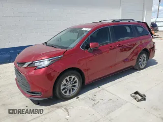 2022 Toyota Sienna LE with VIN 5TDKRKEC6NS107295, listed as a Copart auction lot 53988405 with 67,415 mi miles and Salvage title. Bid and sale history available at DreamBid. Image 1.