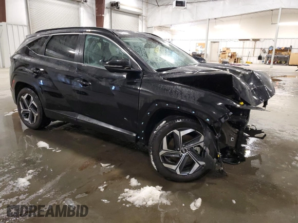 2022 Hyundai Tucson SEL with VIN 5NMJFCAE3NH031670, listed as a Copart auction lot 51646935 with 26,721 mi miles and Salvage Title. Bid and sale history available at DreamBid. Image 4.