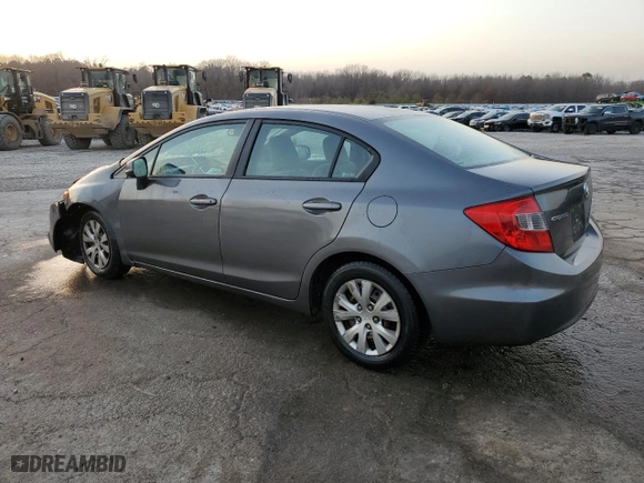 2012 Honda Civic Sdn LX with VIN 19XFB2F56CE099972, listed as a Copart auction lot 43468485 with 81,731 mi miles and Salvage Title. Bid and sale history available at carsss.com. Image 2.