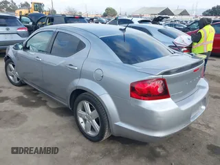 2013 Dodge Avenger SE with VIN 1C3CDZABXDN645208, listed as a IAAI auction lot 41187722 with 81,508 mi miles and . Bid and sale history available at carsss.com. Image 3.