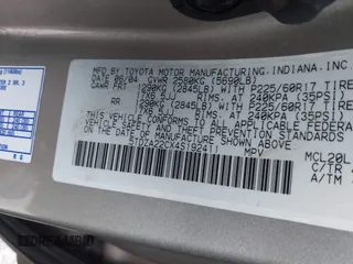 2004 Toyota Sienna XLE with VIN 5TDZA22CX4S192411, listed as a IAAI auction lot 41786871 with 245,165 mi miles and . Bid and sale history available at DreamBid. Image 9.