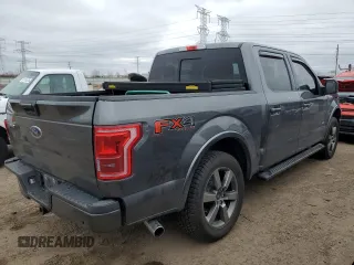 2017 Ford F-150 XL with VIN 1FTEW1EG8HFB09153, listed as a Copart auction lot 50978975 with 103,706 mi miles and Salvage Title. Bid and sale history available at carsss.com. Image 3.