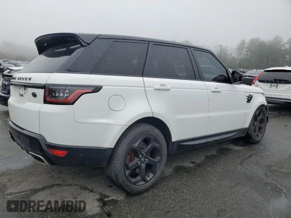2019 Land Rover Range Rover Sport HSE with VIN SALWR2RV5KA422443, listed as a Copart auction lot 53635795 with 108,818 mi miles and Salvage title. Bid and sale history available at DreamBid. Image 3.