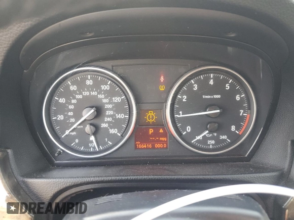 2008 BMW 3 Series 328i with VIN WBAWR33598P151007, listed as a Copart auction lot 50430835 with 166,416 mi miles and Salvage Title. Bid and sale history available at carsss.com. Image 9.