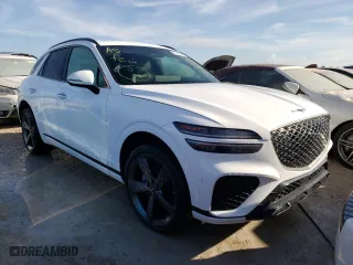 2022 Genesis GV70 2.5T with VIN KMUMADTB8NU051102, listed as a Copart auction lot 63387542 with 0 mi miles. Bid and sale history available at carsss.com. Image 1.