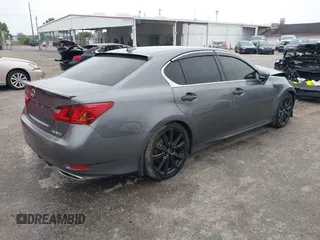 2014 Lexus GS 350 with VIN JTHBE1BL8E5038849, listed as a IAAI auction lot 35214694 with 102,788 mi miles. Bid and sale history available at carsss.com. Image 4.