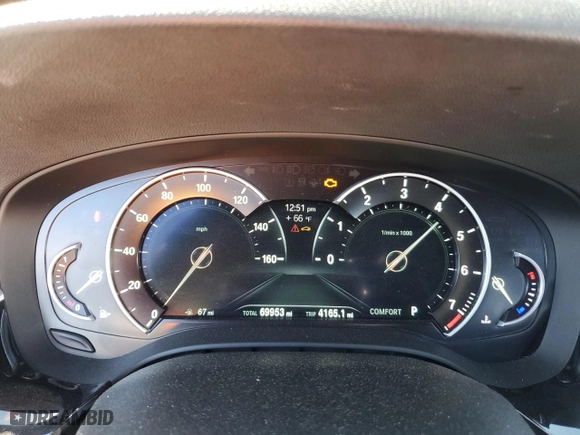 2017 BMW 5 Series 530i with VIN WBAJA5C33HG895276, listed as a Copart auction lot 88411755 with 69,953 mi miles and Salvage Title. Bid and sale history available at carsss.com. Image 9.