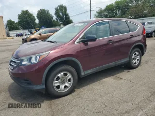 2012 Honda CR-V LX with VIN 5J6RM4H38CL074796, listed as a Copart auction lot 62336785 with 141,439 mi miles and Salvage title. Bid and sale history available at DreamBid. Image 1.
