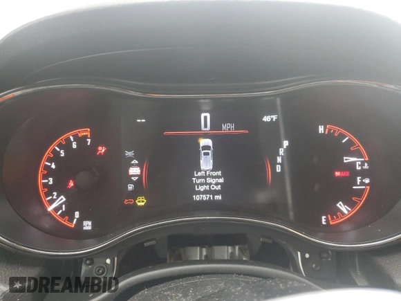 2018 Dodge Durango GT with VIN 1C4RDJDG9JC496148, listed as a Copart auction lot 48123965 with 107,571 mi miles and Salvage Title. Bid and sale history available at DreamBid. Image 9.